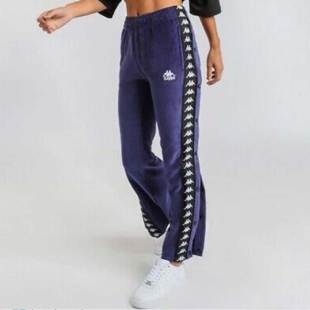 Kappa Velvet Tear-away Track Pants Size XS
